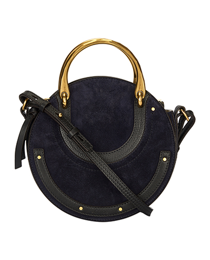 Pixie Suede Textured Shoulder Bag, front view